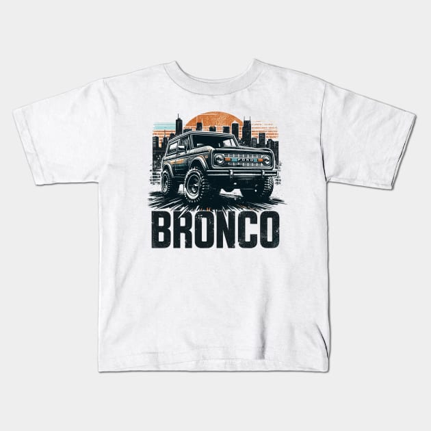 Ford Bronco Kids T-Shirt by Vehicles-Art